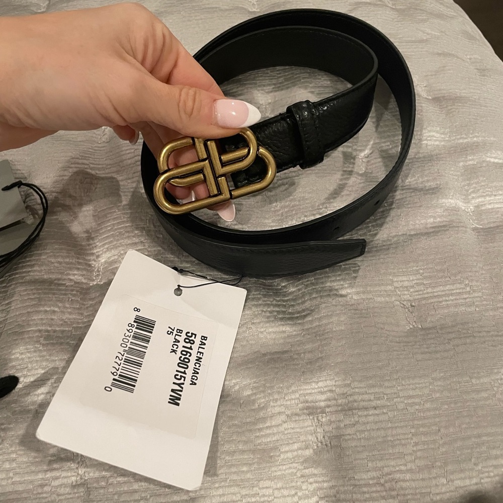 Balenciaga Embossed Belt
